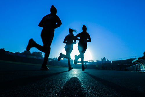 running