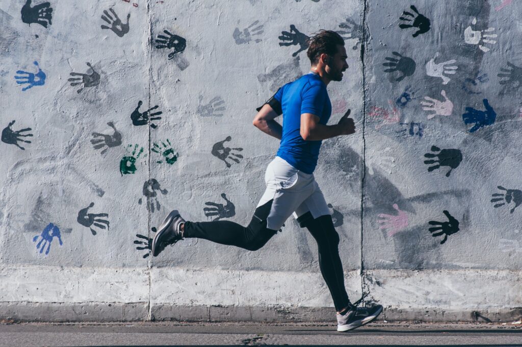 club standards-man running
