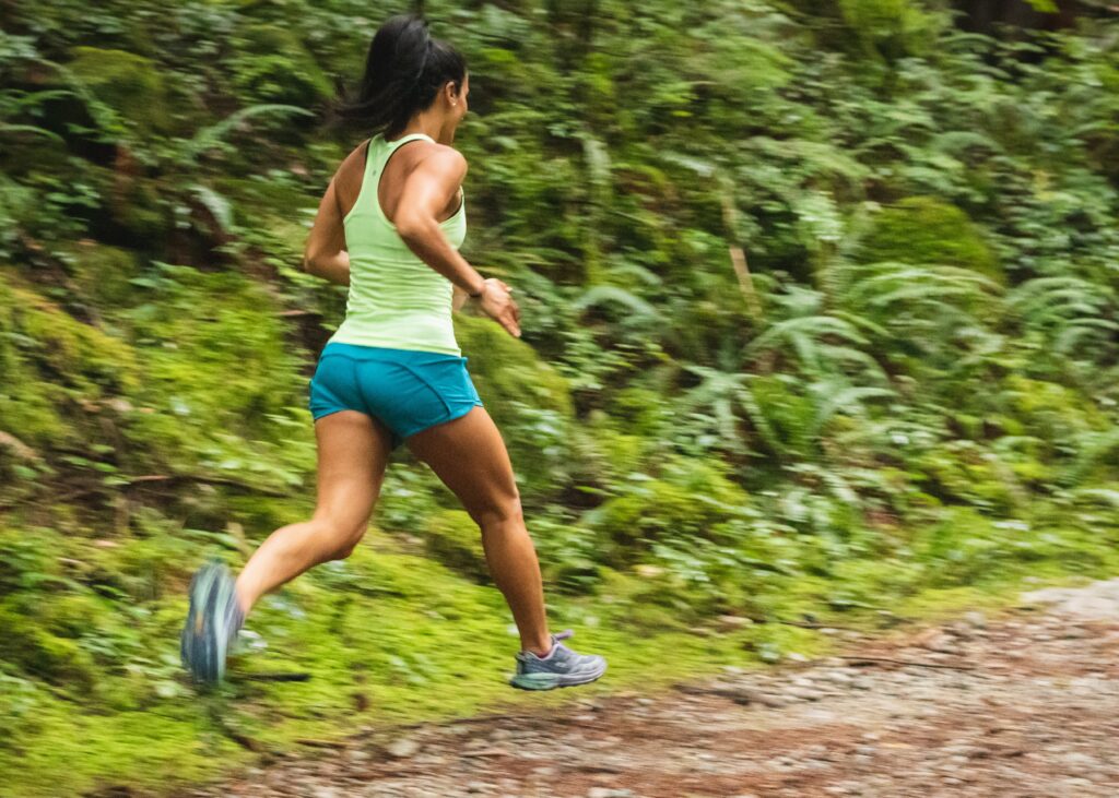 club standards-woman running